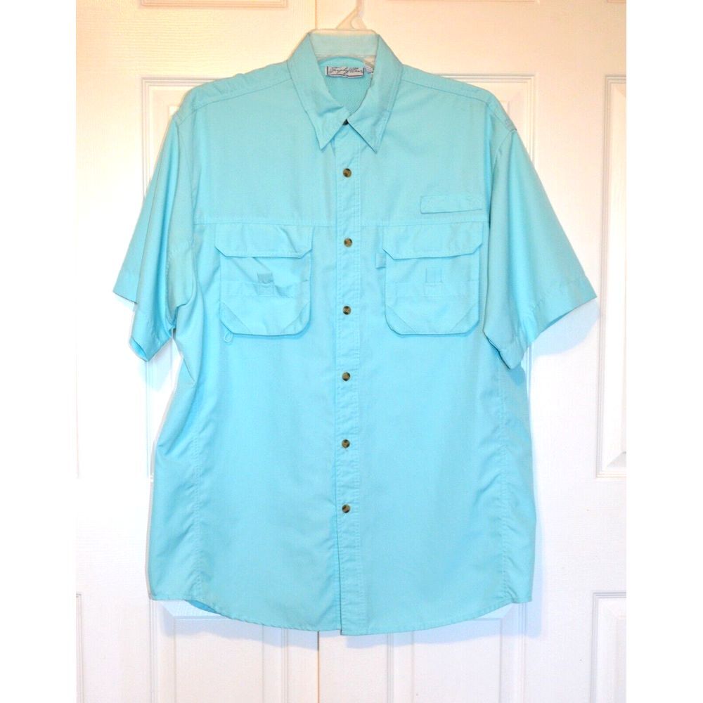 Trophy Wear‎ Aqua Vented Wicking Fishing Outdoor Shirt Men's Size L